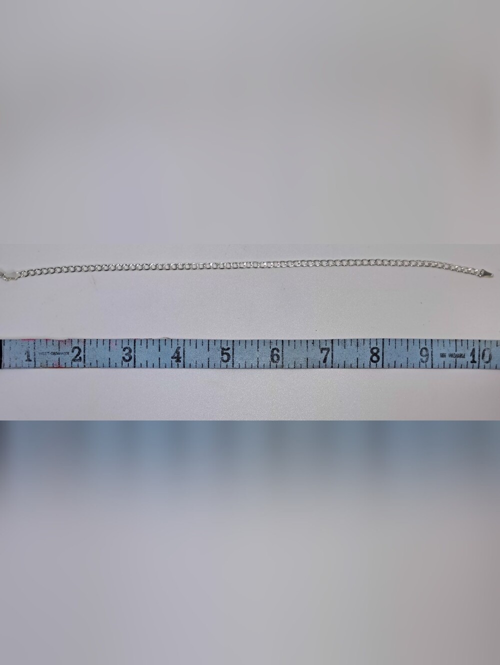10" 925 Sterling Silver Anklet - Picture 4 of 5